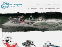 Tablet Screenshot of lakeareawatersports.com